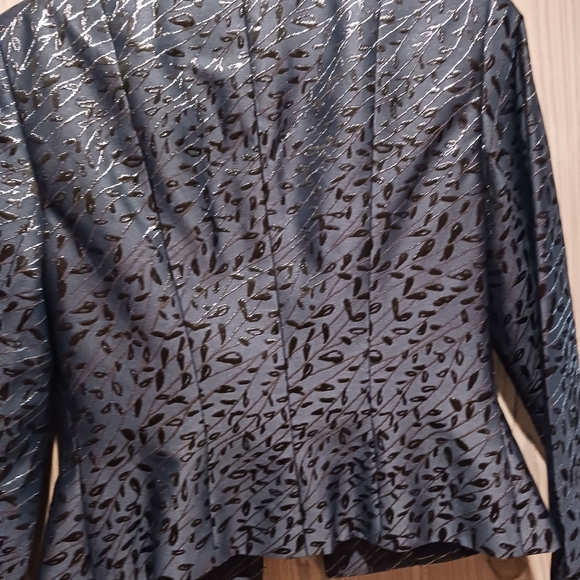 Kelly Graham Vintage fitted Jacket/Blazer Size 2 Brocade Style fabric - Picture 7 of 8